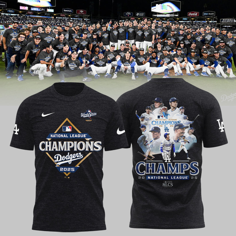 Los Angeles Dodgers NATIONAL LEAGUE CHAMPIONS 2025 T-shirt