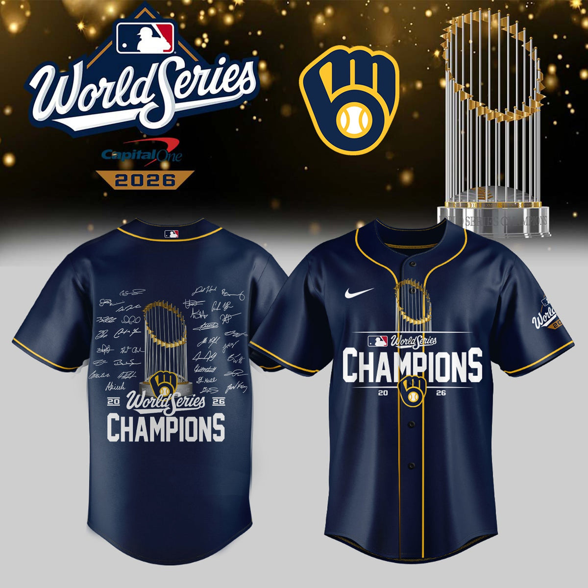 Milwaukee Brewers 2026 World Series Champions - Jersey