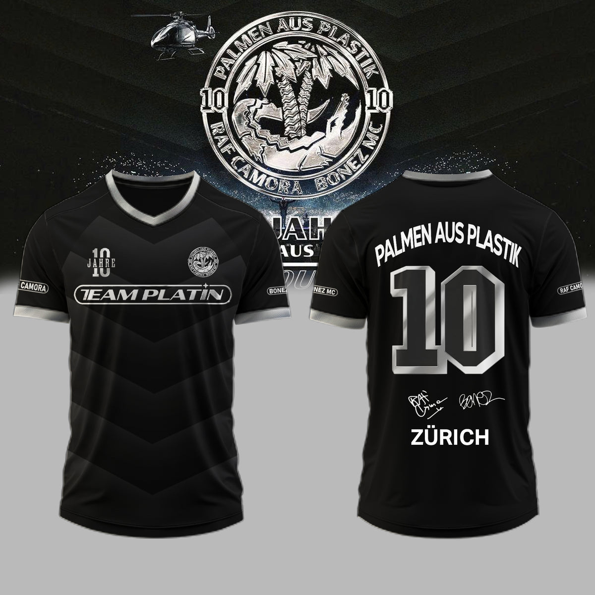 __,RAF Camora & Bonez MC “10 Jahre Palmen aus Plastik Tour”. Limited Edition Signature Jersey – Custom Location