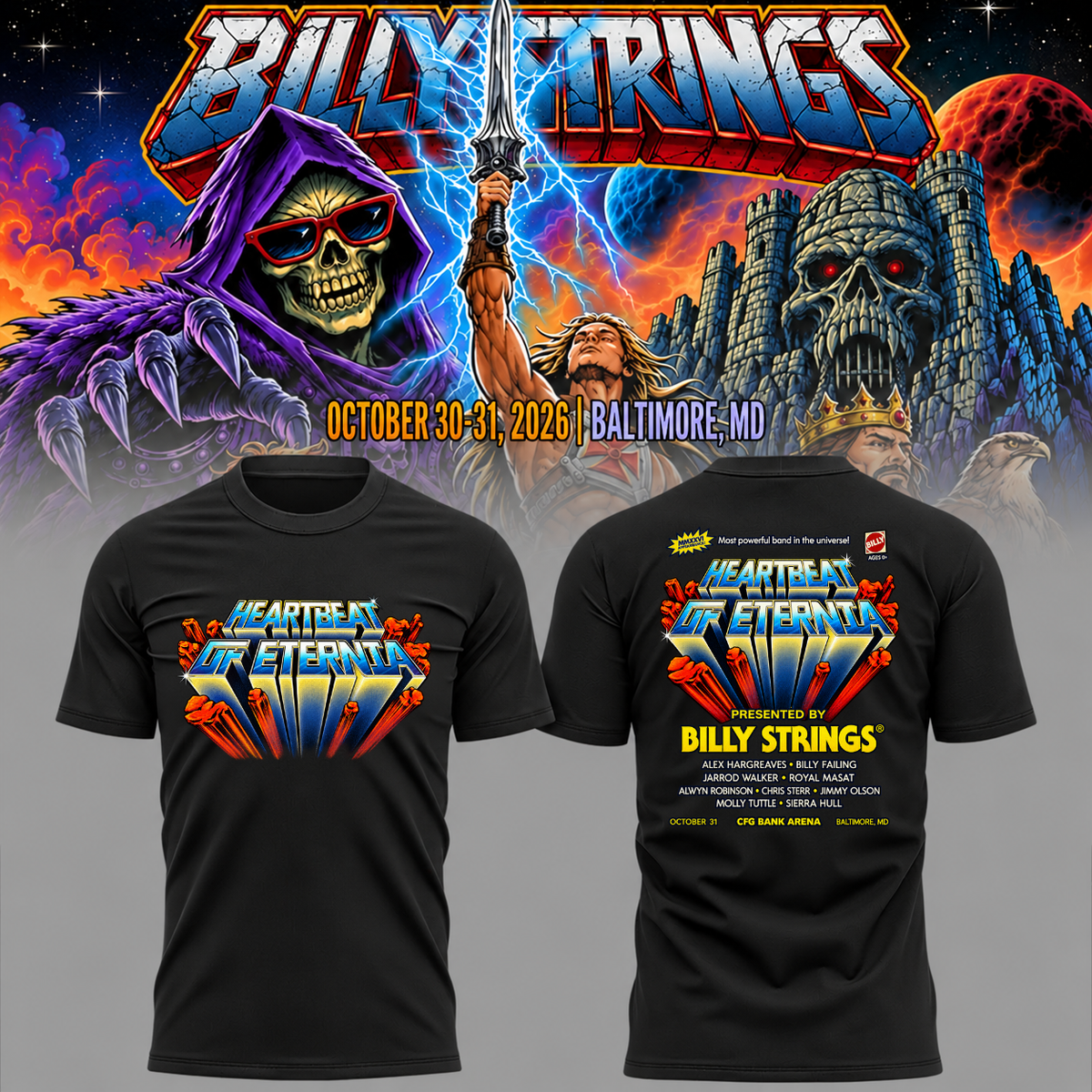 Limited Edition Billy Strings tour 2026 T-shirt