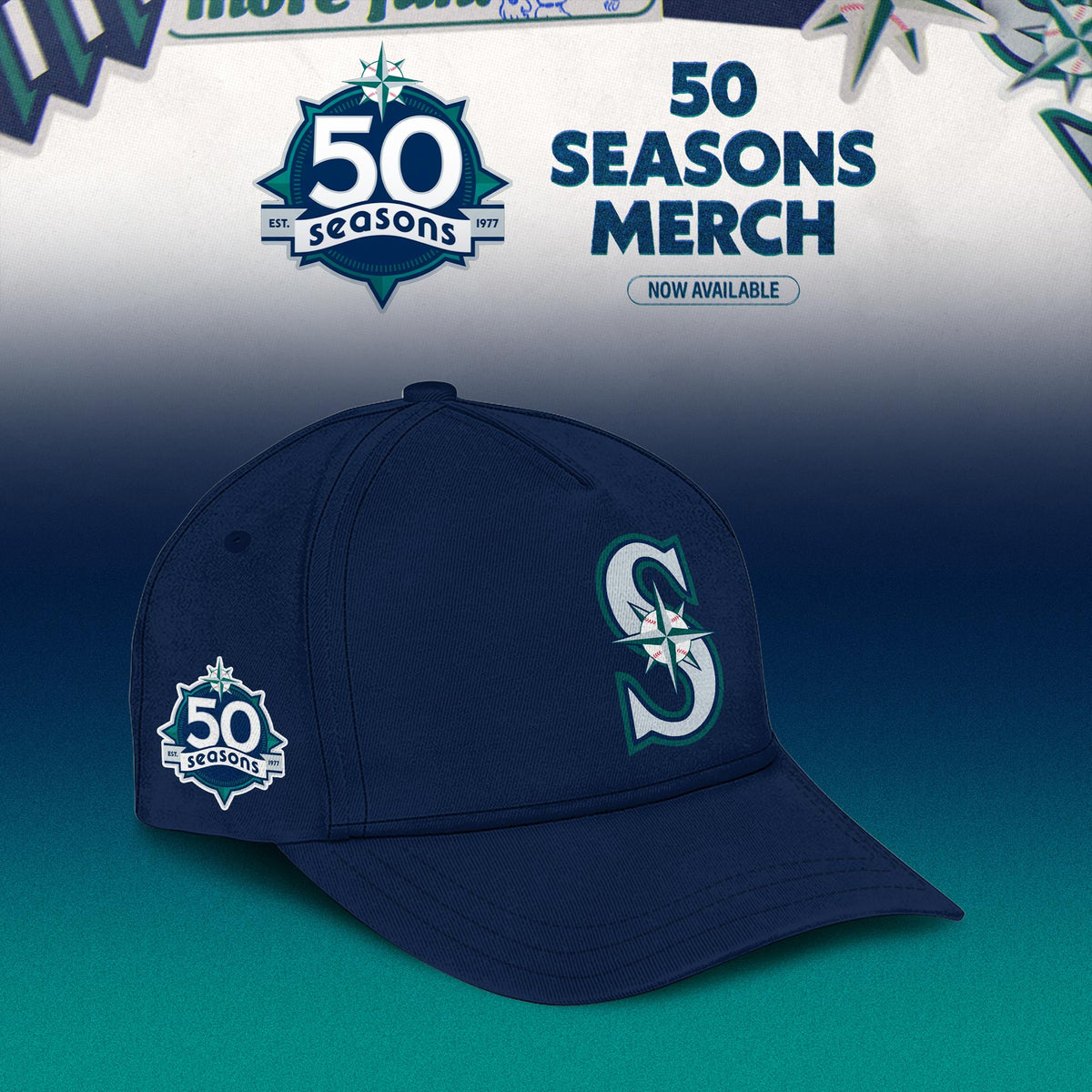 _ Seattle Mariners 50 Seasons Celebration Special Edition Bomber Jacket
