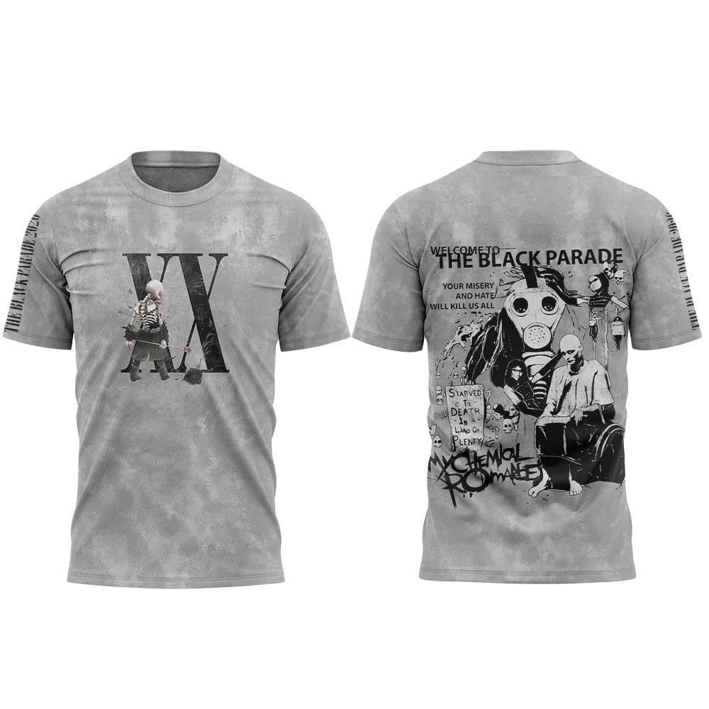 . My Chemical Romance Celebrate the 20th anniversary Of Shirt V2