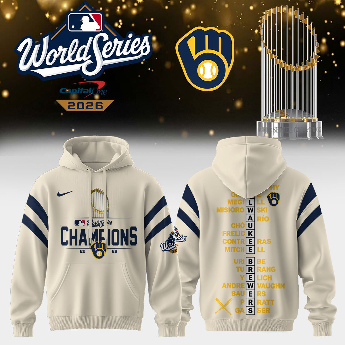 Milwaukee Brewers 2026 World Series Champions – Hoodie