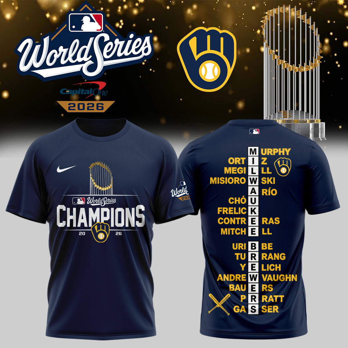 Milwaukee Brewers World Series Champions 2026 T-Shirt
