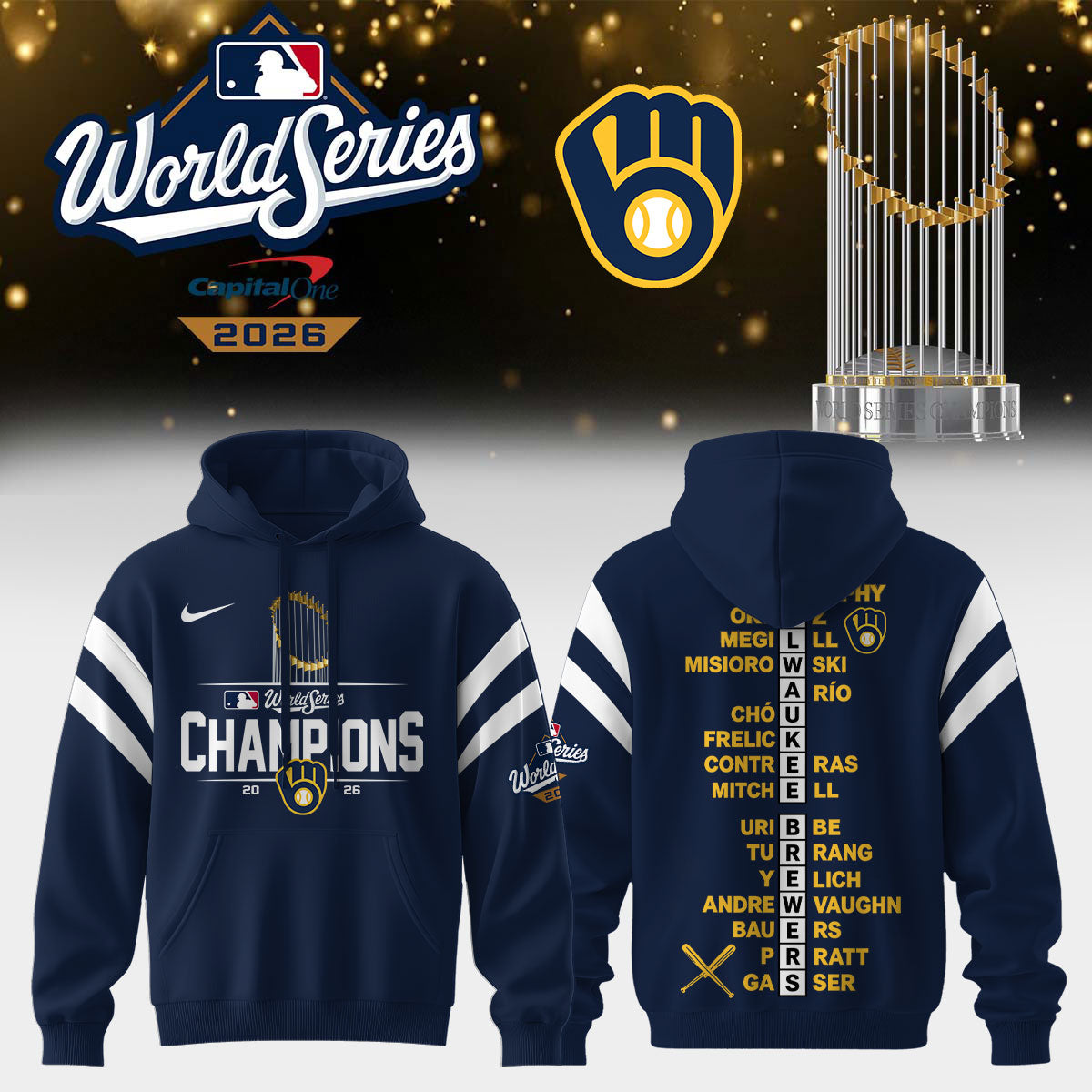 Milwaukee Brewers 2026 World Series Champions – Hoodie