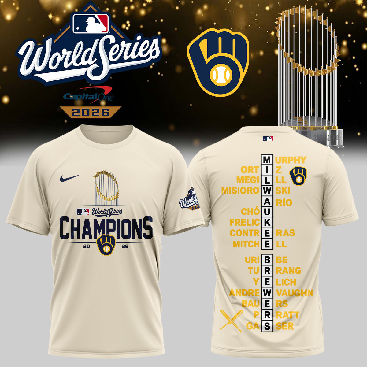 Milwaukee Brewers World Series Champions 2026 T-Shirt