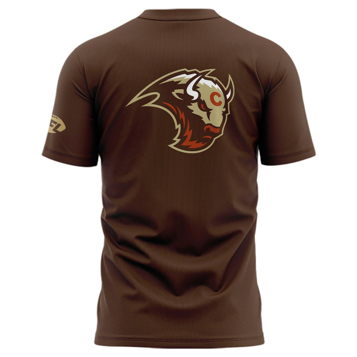 Colorado Stampede Primary Logo Brown Men's T-Shirt