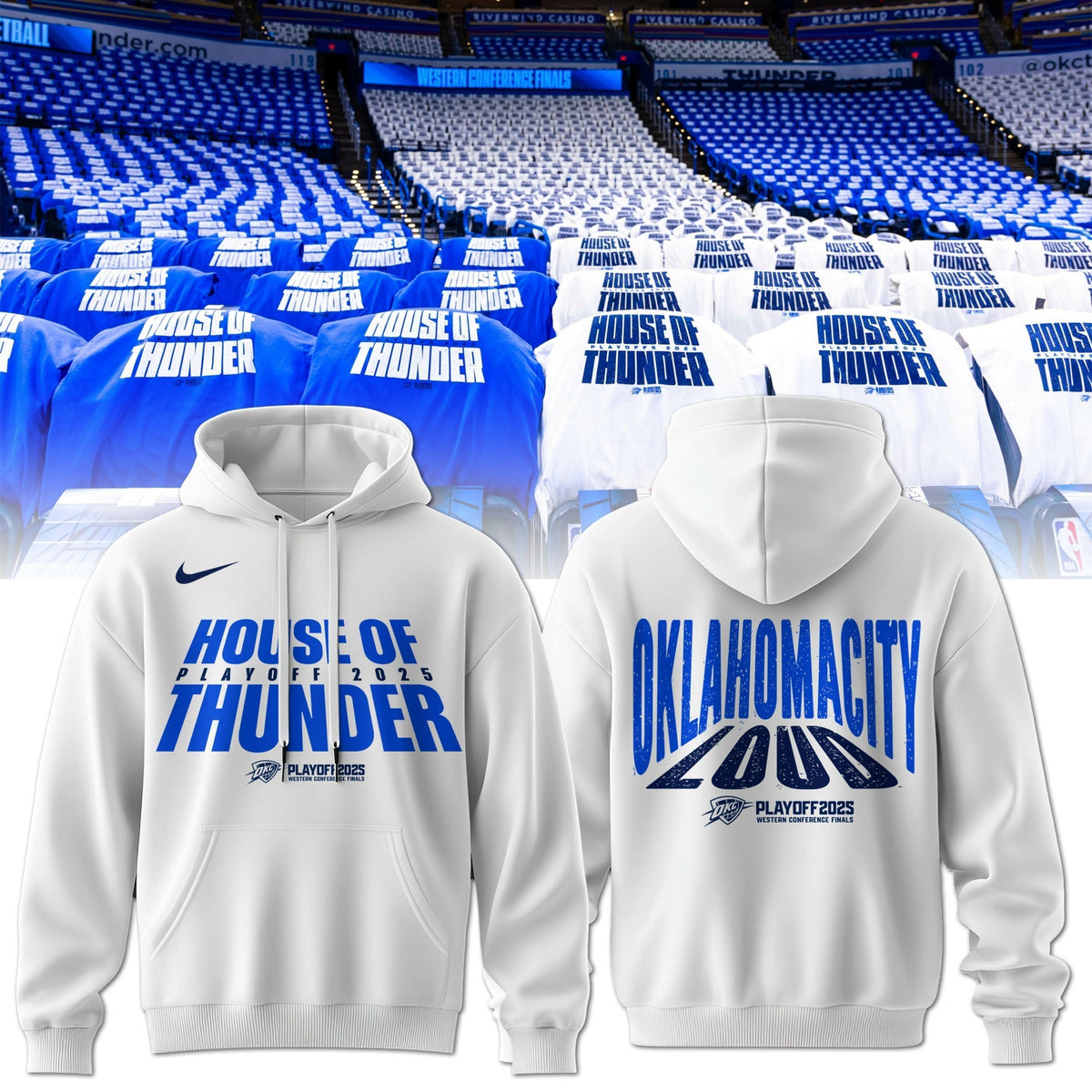 The 2025 Oklahoma City Thunder playoff Hoodie