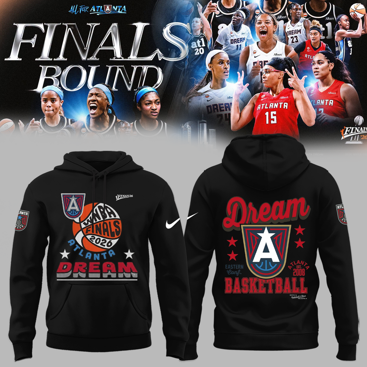Limited Edition Atlanta Dream 2026 Finals Hoodie