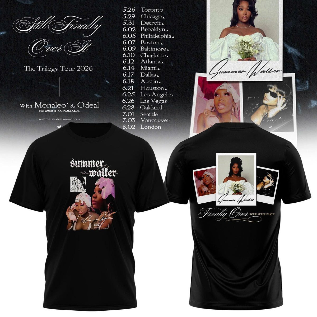 SUMMER WALKER – FINALLY OVER IT TOUR TEE