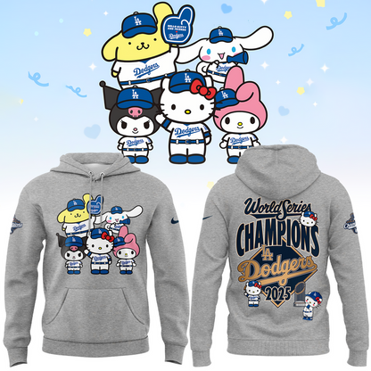 2025 HELLO KITTY x DODGERS CHAMPIONS Limited Edition Combo Hoodie