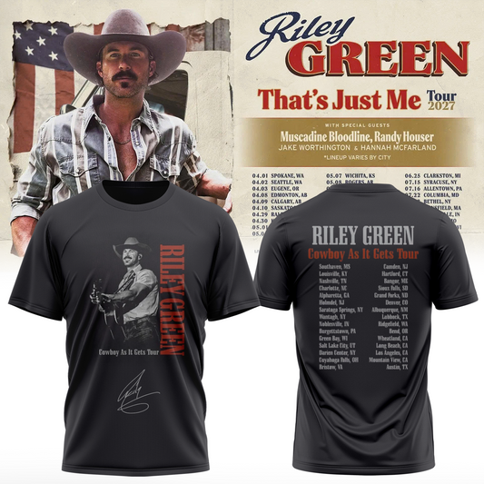 Riley Green That’s Just Me Tour signed TShirt