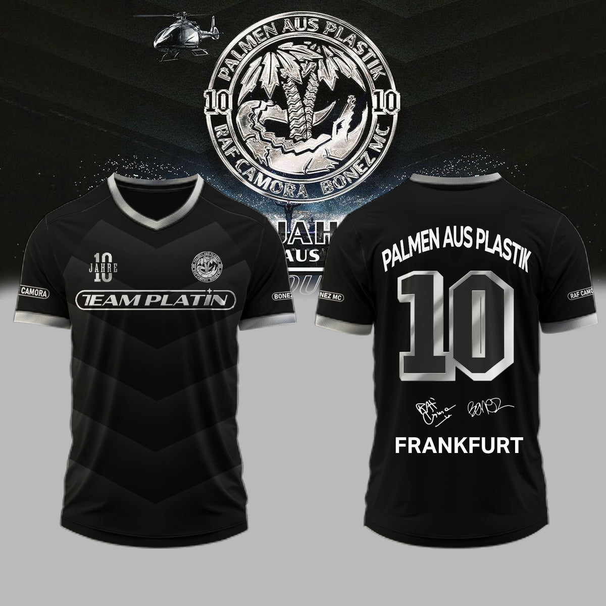 __,RAF Camora & Bonez MC “10 Jahre Palmen aus Plastik Tour”. Limited Edition Signature Jersey – Custom Location