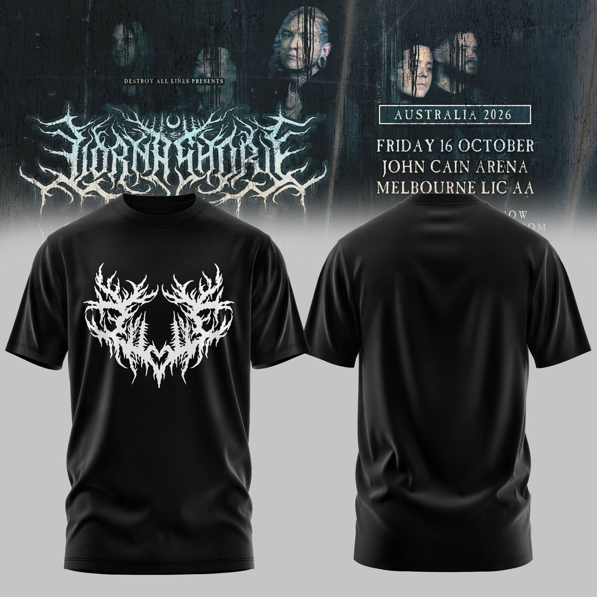 LORNA SHORE – AUSTRALIA & NEW ZEALAND TOUR 2026 Limited T-Shirt