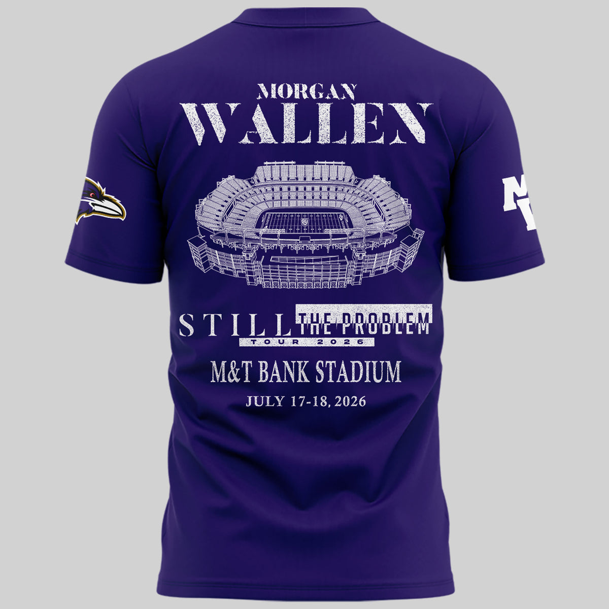 1.Special New Edition Baltimore Ravens x Morgan Wallen Tshirt 2026