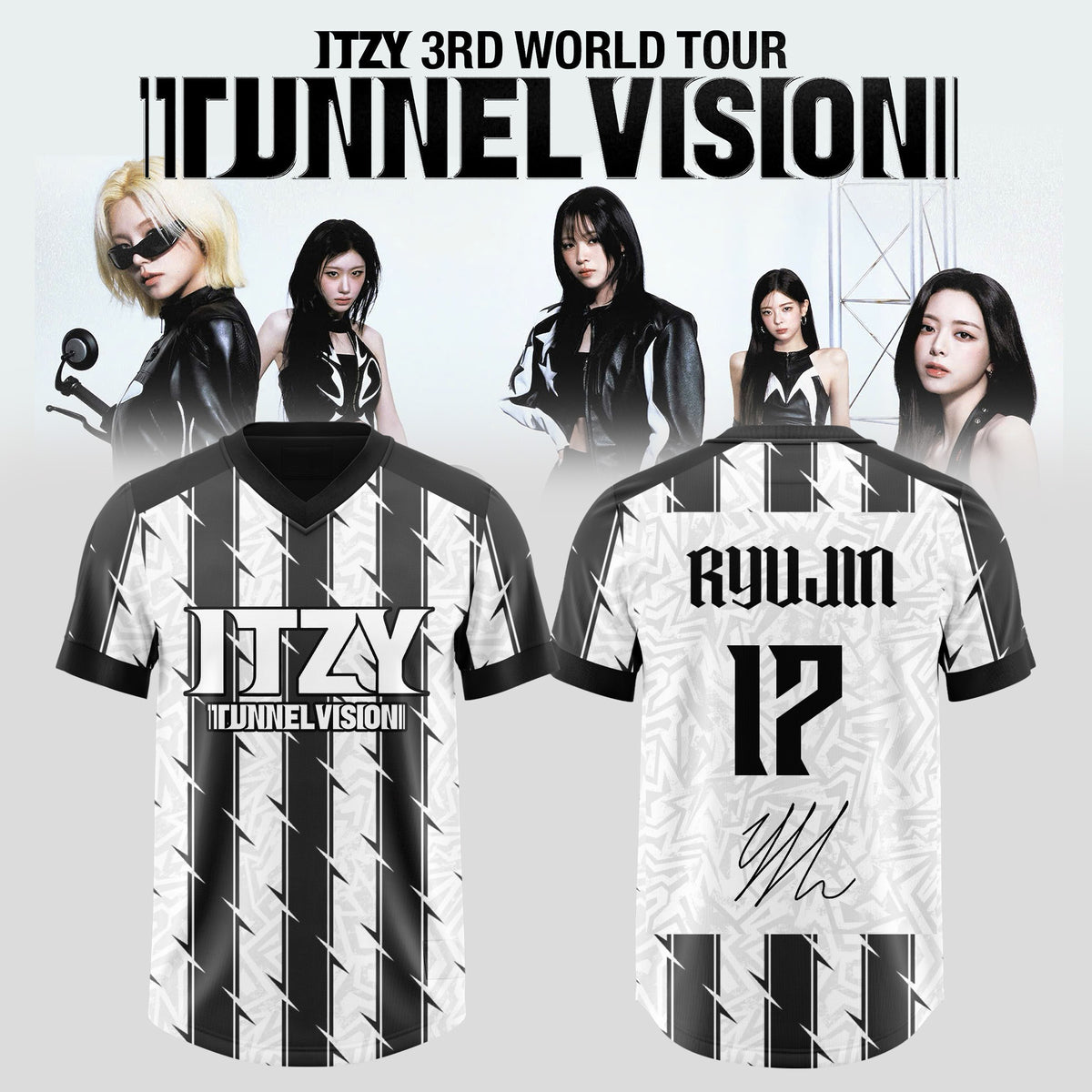 ITZY: 3RD WORLD TOUR Exclusive Football Jersey