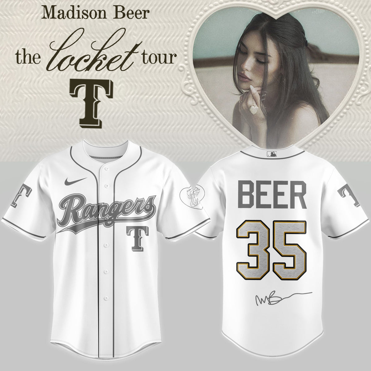 .Baseball US x Madison Beer The Locket Tour Jersey