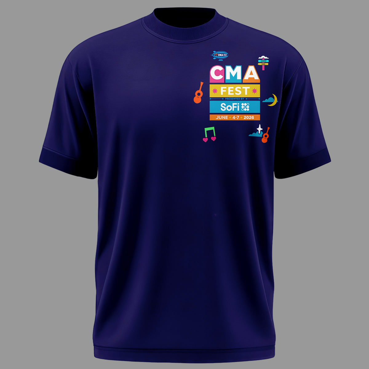 Limited Edition CMA FEST All Singers Line Up Tshirt 2026
