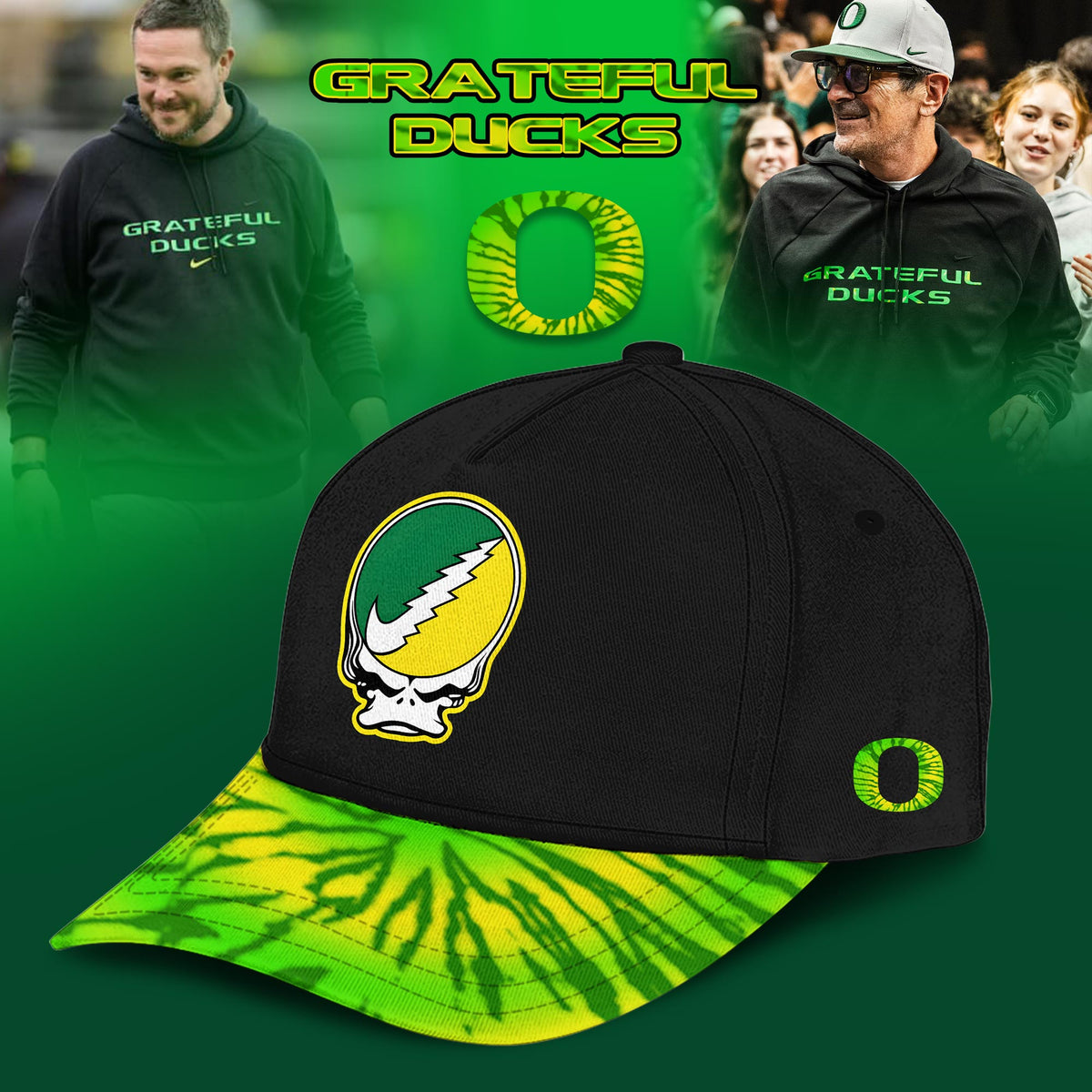 _Oregon Ducks Grateful Dead 2025 Special Editions Hoodie