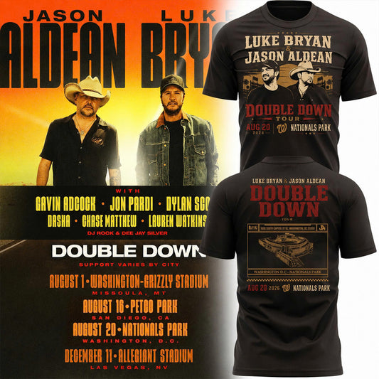 Limited Edition Washington Nationals x Jason Aldean And Luke Bryan T-Shirt