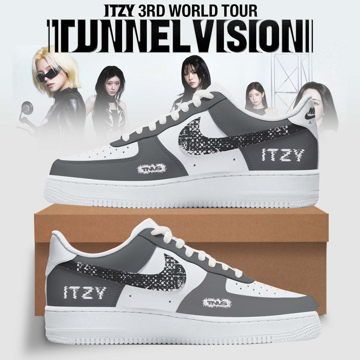 “Grey Tunnel” – ITZY Customize Sneakers