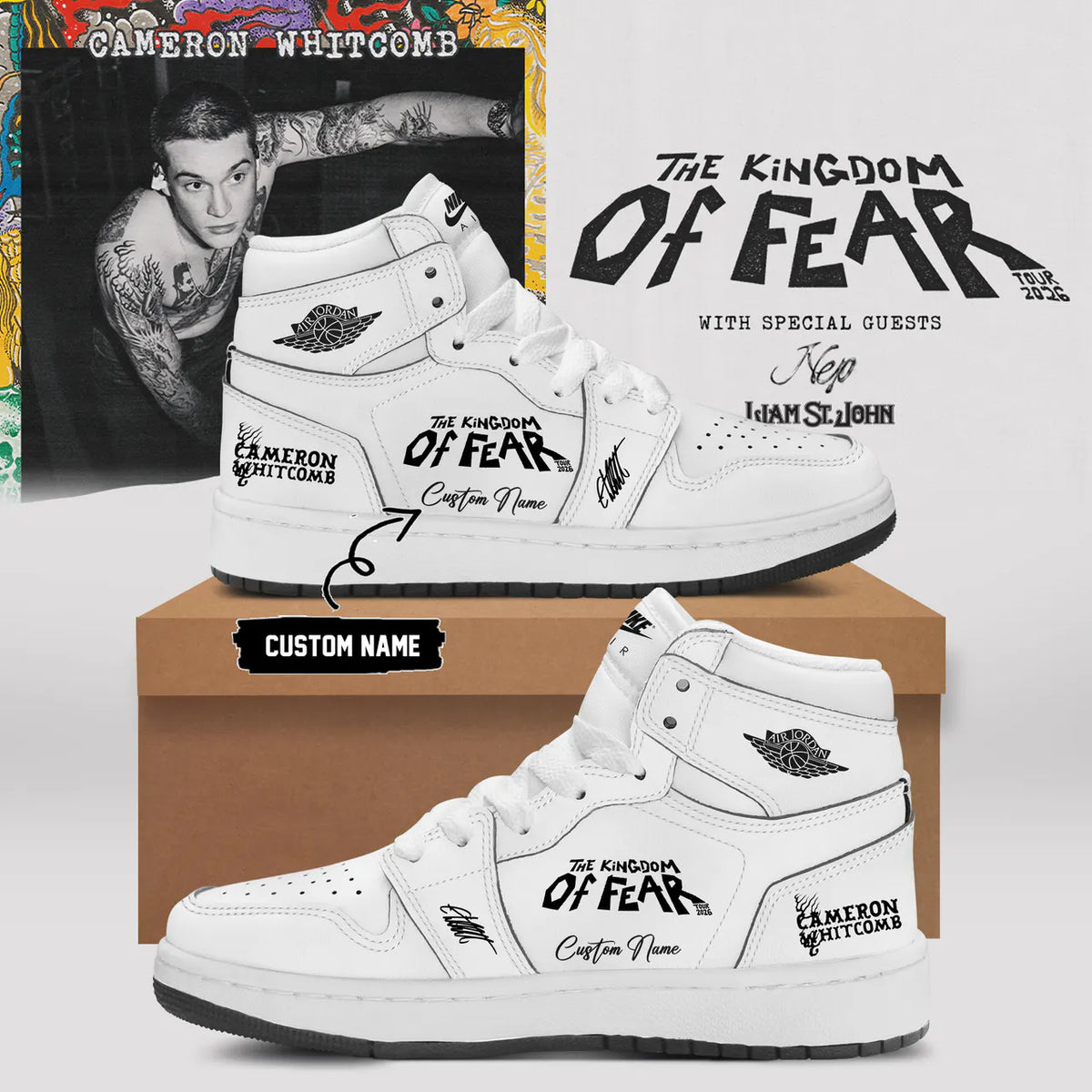 Cameron Whitcomb Kingdom of Fear Tour Shoes 2