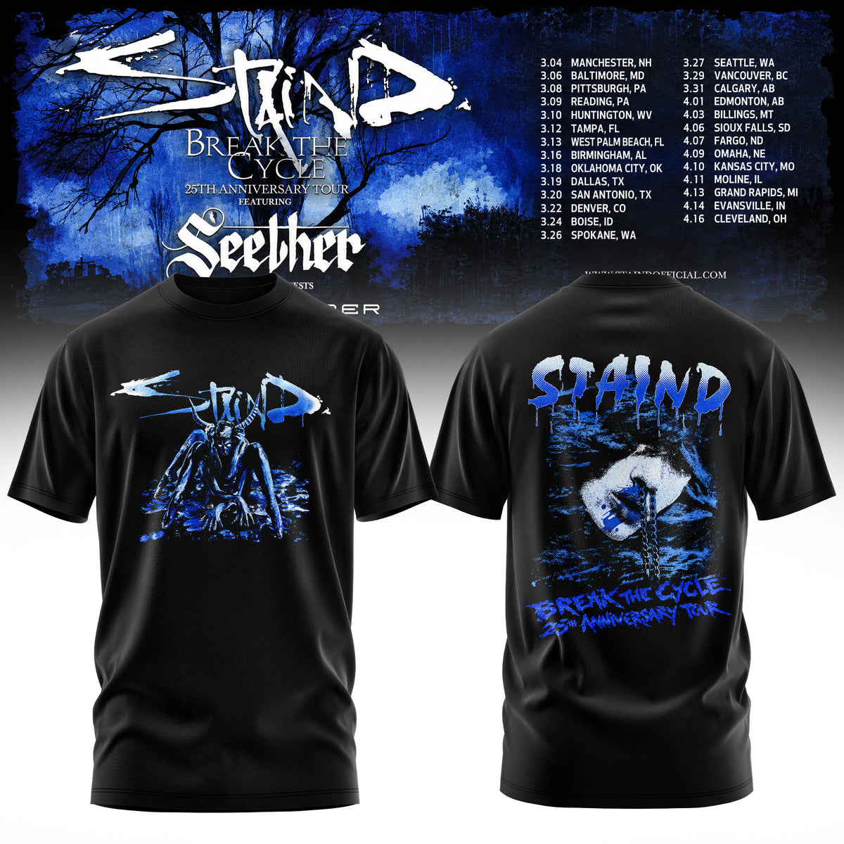 “Break The Cycle” 25th Anniversary Tour 2027 Tee