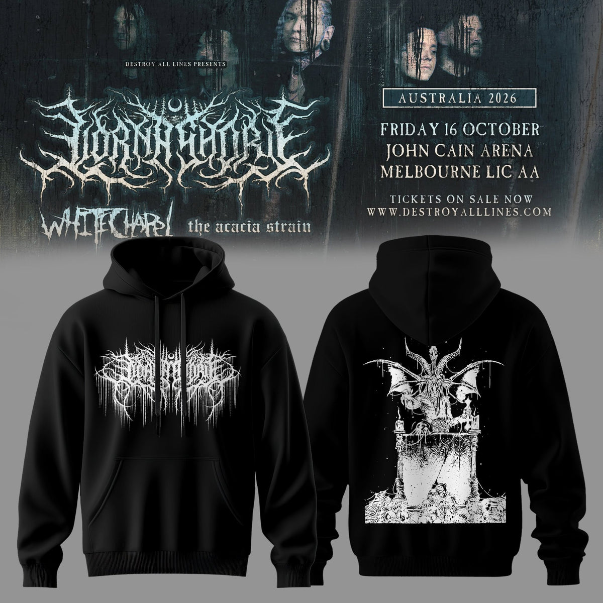 LORNA SHORE – AUSTRALIA & NEW ZEALAND TOUR 2026 Limited Hoodie