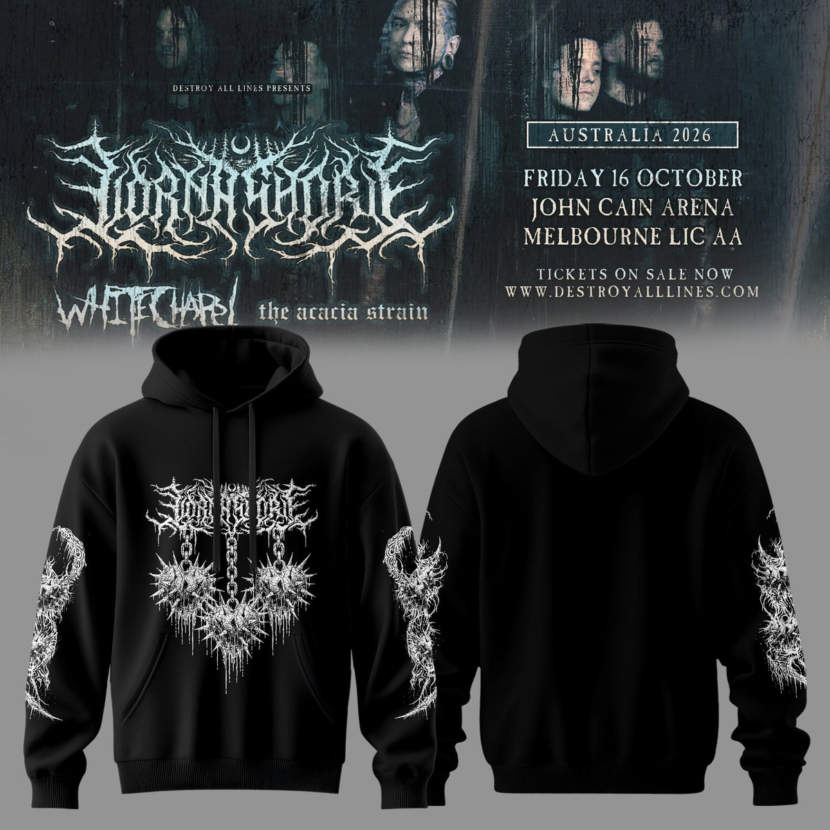 LORNA SHORE – AUSTRALIA & NEW ZEALAND TOUR 2026 Limited Hoodie