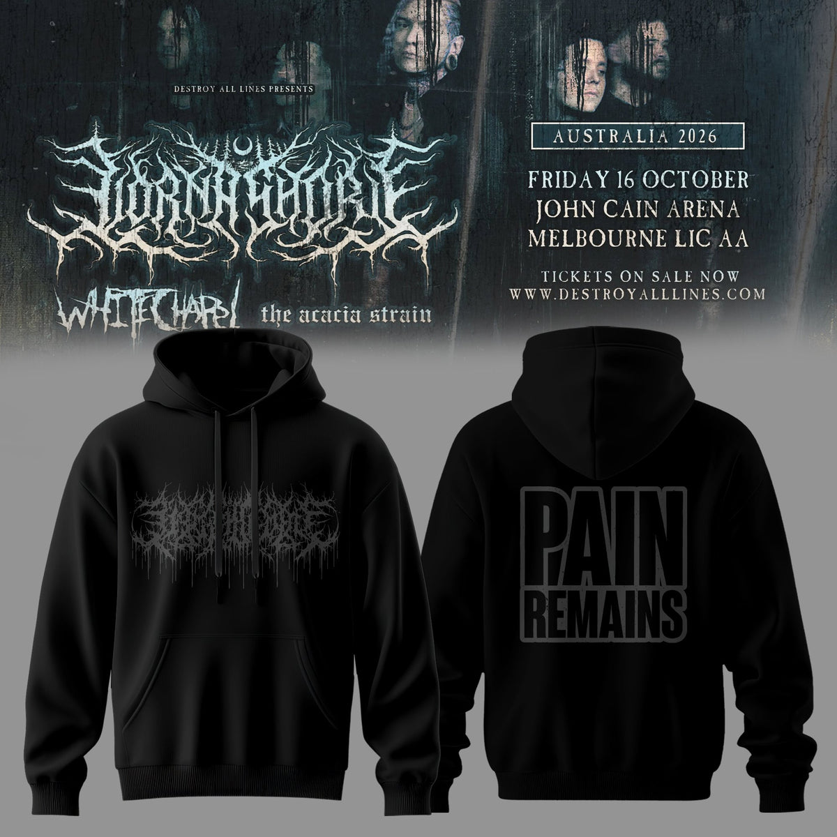 LORNA SHORE – AUSTRALIA & NEW ZEALAND TOUR 2026 Limited Hoodie