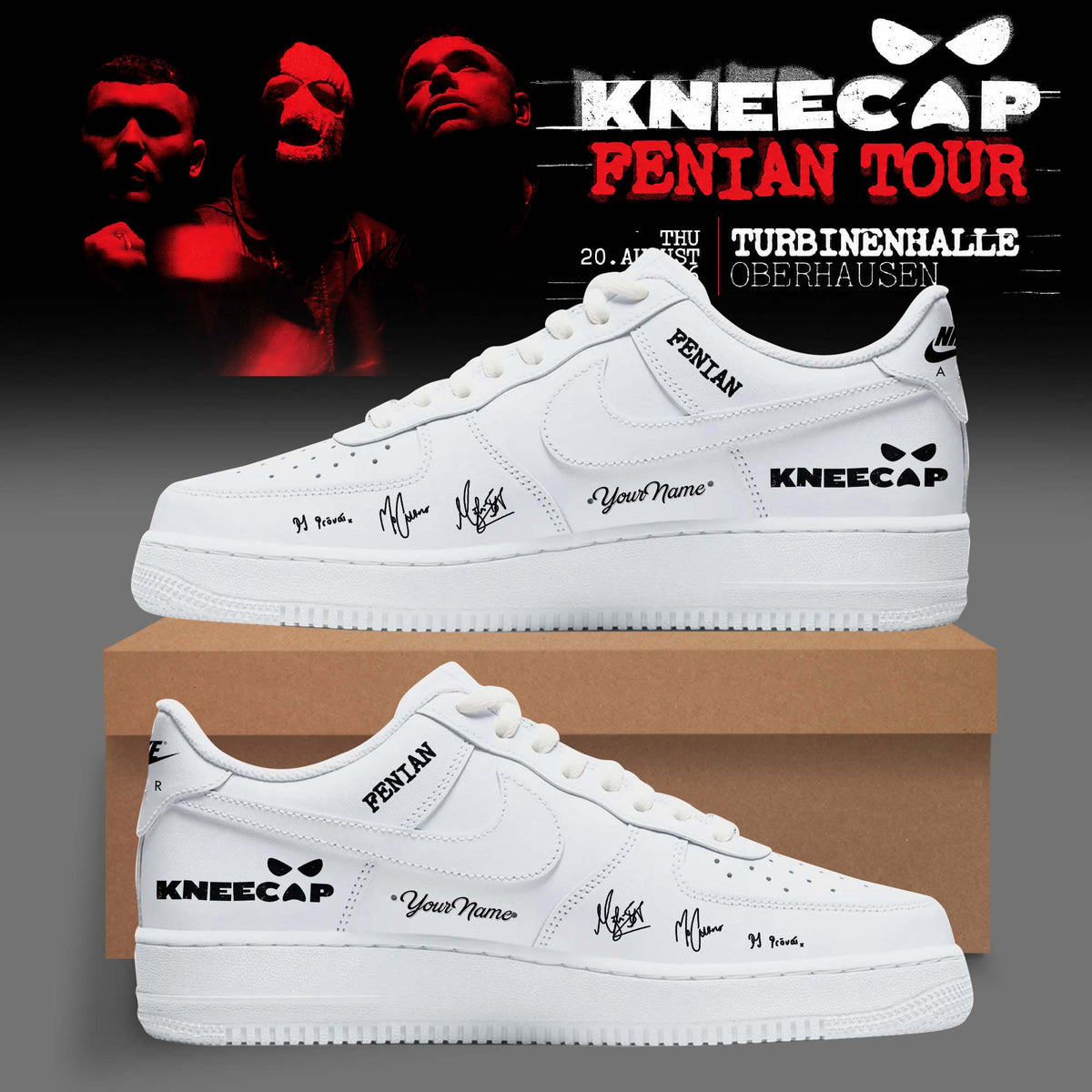Kncap Fenian Tour Personalized Premium 3D Sneakers V3