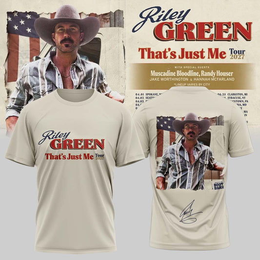 Riley Green That’s Just Me Tour signed TShirt