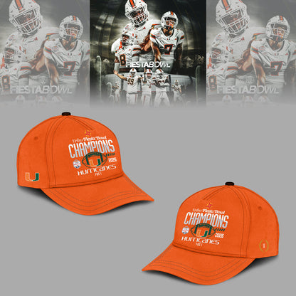 Miami Hurricanes College Football Playoff 2025 Fiesta Bowl Champions Combo Hoodie