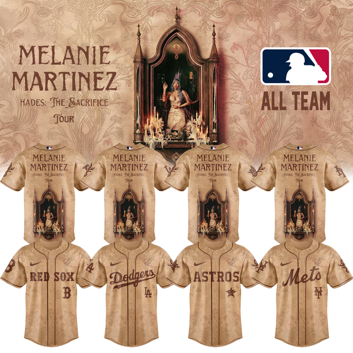 ,,Baseball X Melanie Martinez ”HADES: THE SACRIFICE TOUR 2026” Limited Edition Signature – Jersey 2