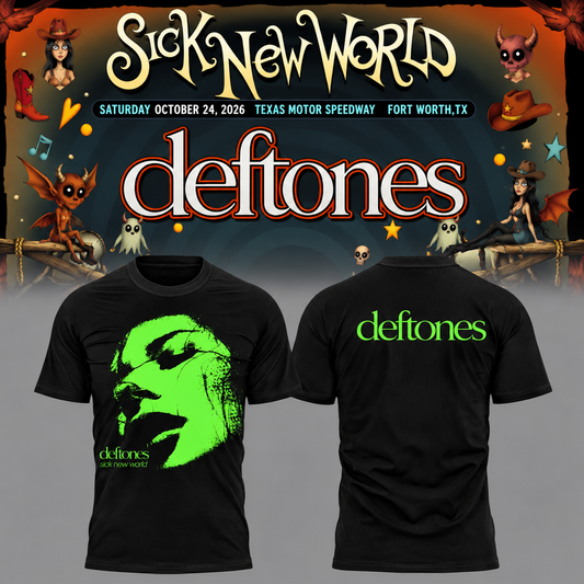 Deftones Sick New World Texas 2026 At Texas Motor Speedway In Fort Worth TX T-shirt