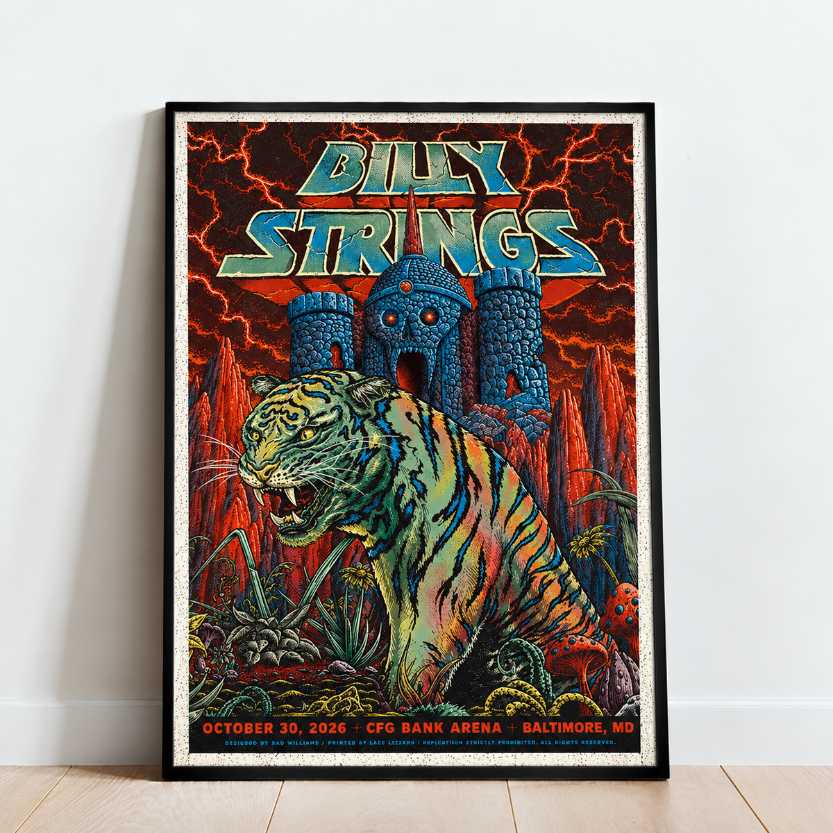 Limited Edition Billy Strings tour 2026 poster