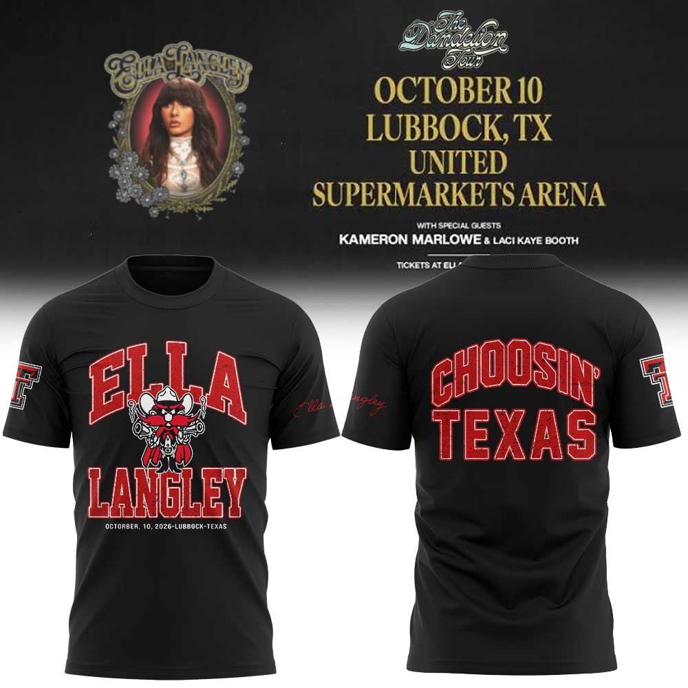 Texas Tech x Ella Langley The Dandelion Tour 2026 Shirt