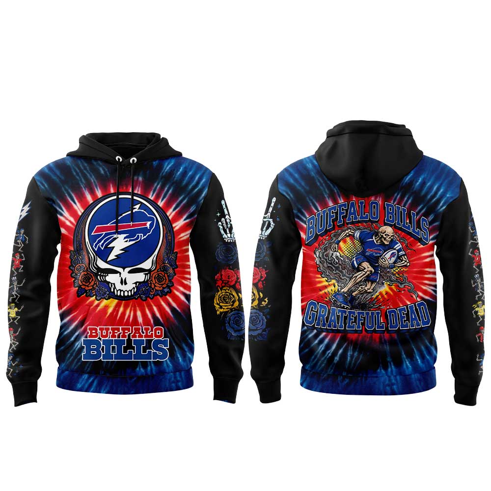 . B Bills Grateful Dead Skeletons Hoodie