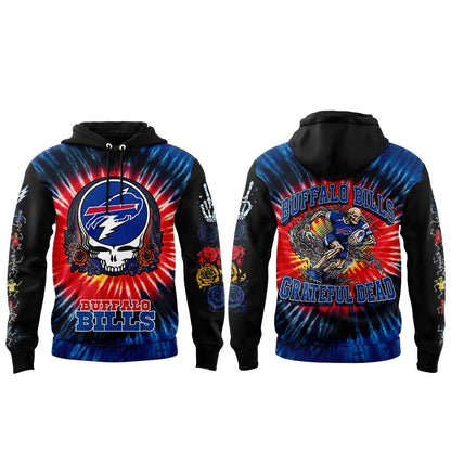 . B Bills Grateful Dead Skeletons Hoodie