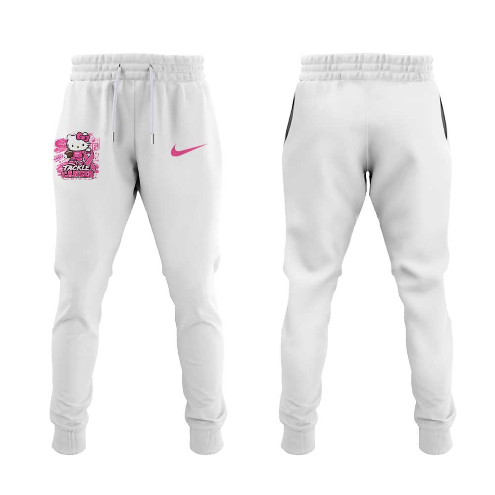 SF 49ers Breast Cancer Awareness-Hello Kitty Tackle Cancer Together Hoodie