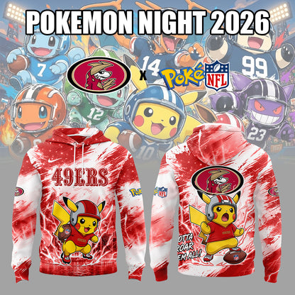 SF 49ers Pokemon Night 2026 Limited Edition Hoodie