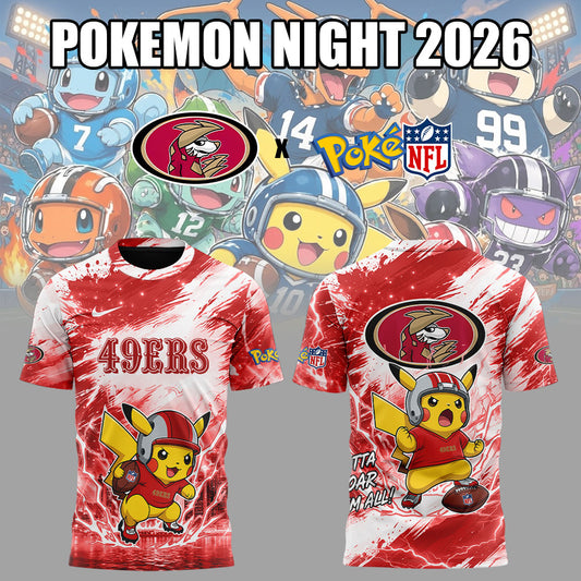 SF 49ers Pokemon Night 2026 Limited Edition Shirt