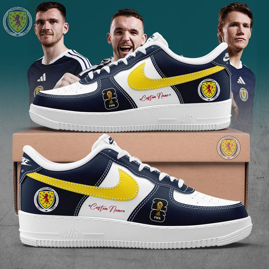 Scotland national team 2026 World Cup boot collection. Limited edition Custom Name Shoes AF