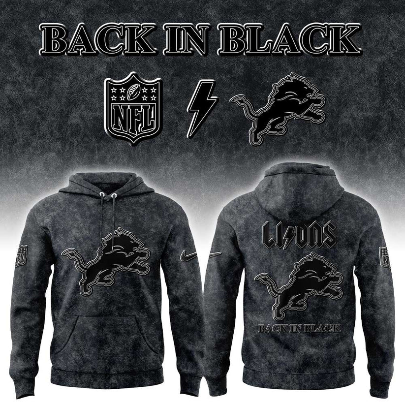 D Lions Back in Black 2025 Combo Hoodie
