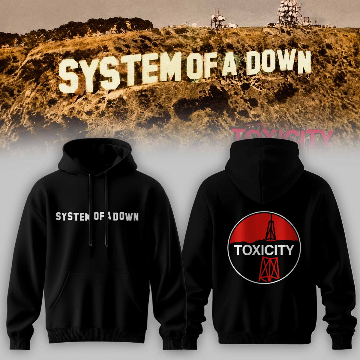 SYSTEM OF A DOWN — TOXICITY MERCH COLLECTION HOODIE