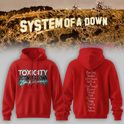 SYSTEM OF A DOWN — TOXICITY MERCH COLLECTION HOODIE