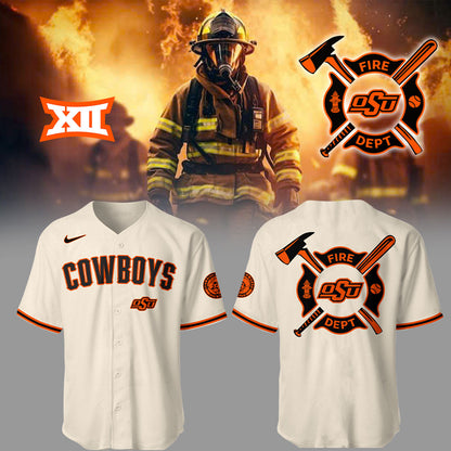 Limited Edition CowboysBaseball x Firefighter Appreciation Night Jersey-LL250325016