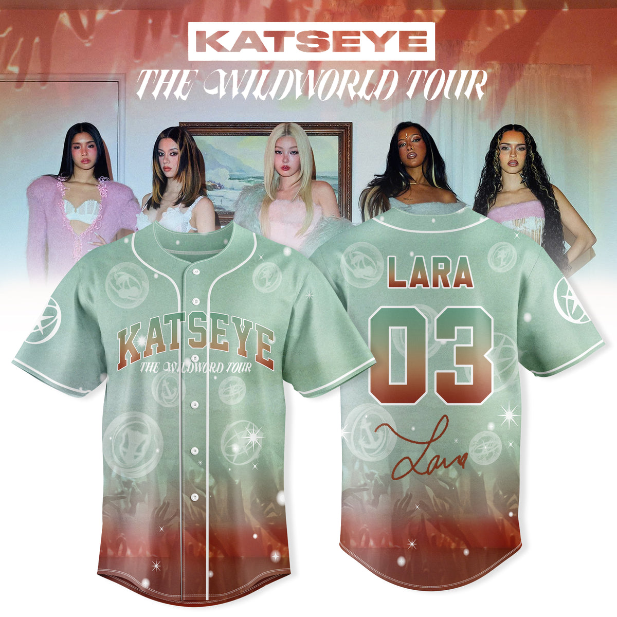 _KATSEYE: THE WILDWORD TOUR Exclusive Baseball Jersey