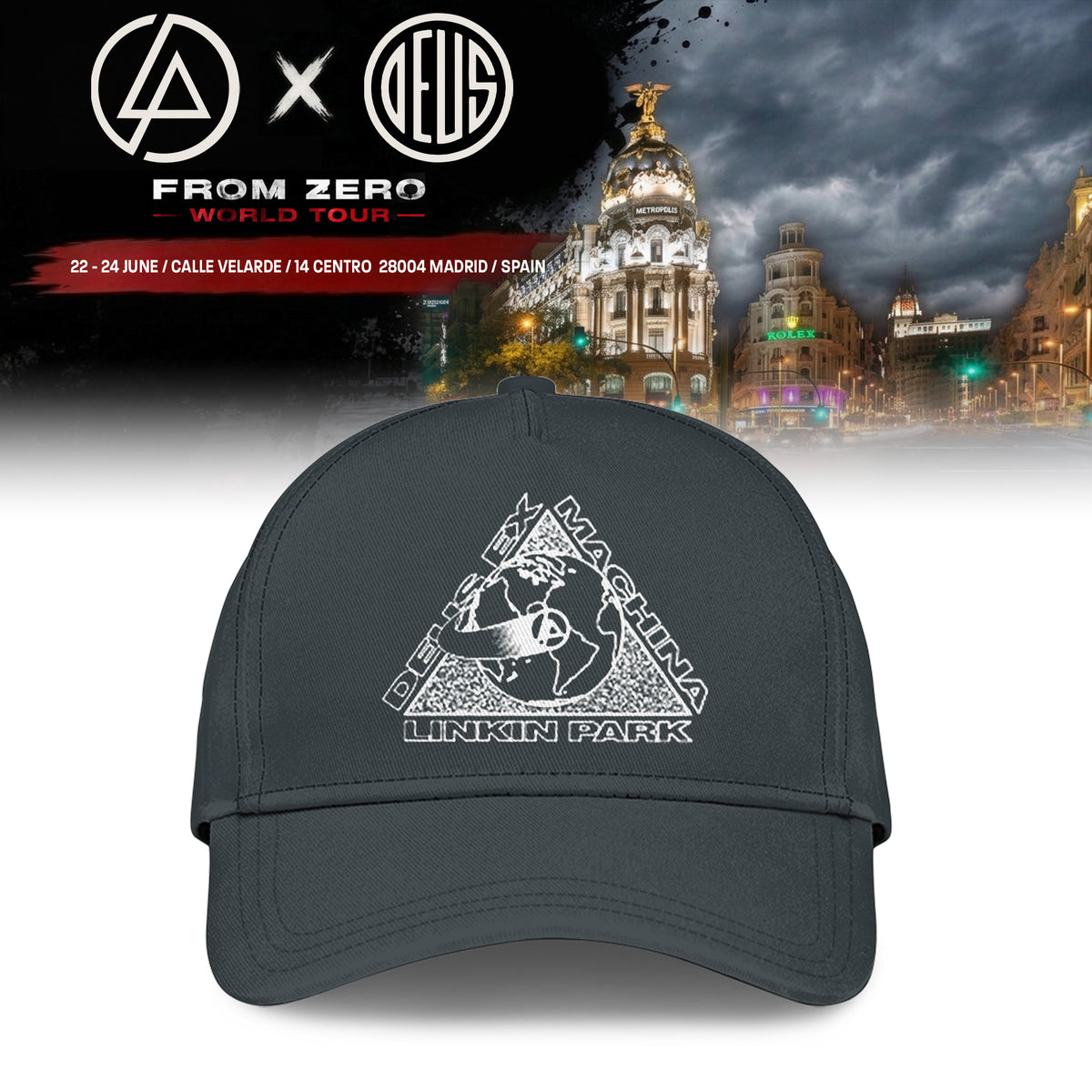 LINKIN PARK x DEUS EX MACHINA World Tour 2026 Limited Edition Hoodie