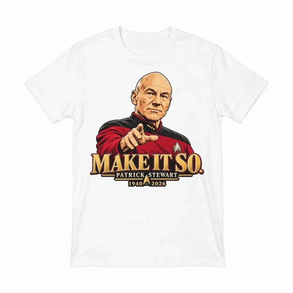 In Loving Memory Patrick Stewart 1940-2026 Rest In Peace Comfort Colors T-Shirt